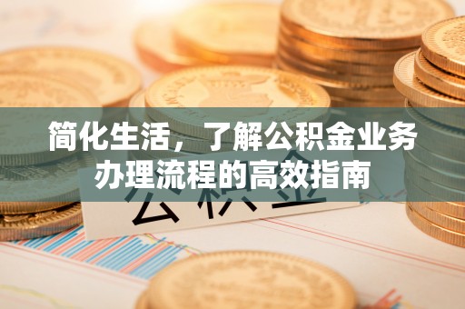 诸暨简化生活，了解公积金业务办理流程的高效指南
