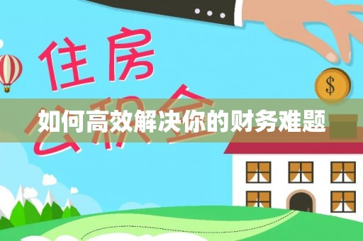 诸暨如何高效解决你的财务难题