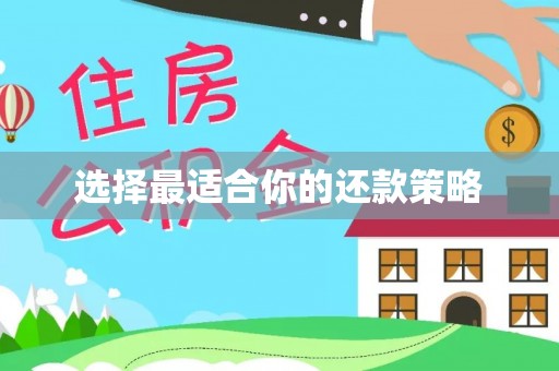 诸暨选择最适合你的还款策略